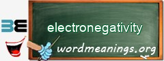 WordMeaning blackboard for electronegativity